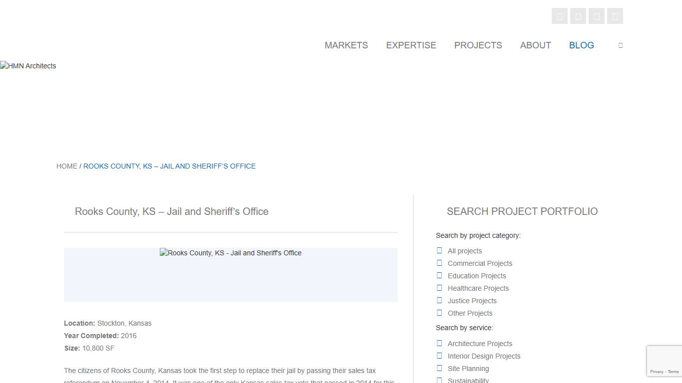 Rooks County, KS - Jail and Sheriff's Office » HMN Architects : HMN Architects